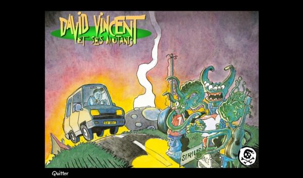 CD-ROM d'un album du groupe "David Vincent et ses Mutants"